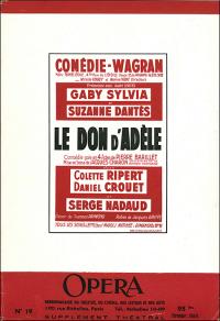 Acheter le livre : Le Don d'Adèle librairie du spectacle