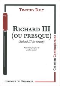Acheter le livre : Richard III (ou presque) librairie du spectacle