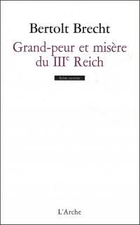 Acheter le livre : Grand-peur et misère du IIIe Reich librairie du spectacle